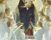 威廉阿道夫布格罗 - 圣母与天使